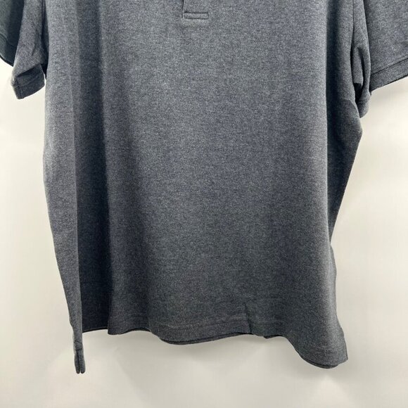 Lands' End Men's Charcoal Polo Shirt Short Sleeve Size Large - Picture 2 of 9